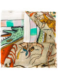 Point print scarf