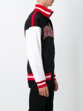 varsity logo teddy jacket