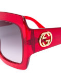 oversize square frame sunglasses