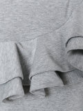 ruffle trim T-shirt