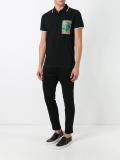 logo print polo shirt