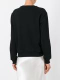 metallic logo print sweatshirt
