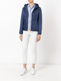 zipped padded jacket