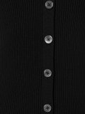 buttoned knitted vest