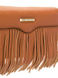 removable strap fringed clutch