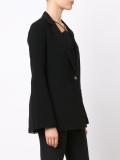 deep neck boxy blazer