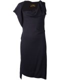 draped neck dress