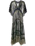 Metallic Silk-Blend Gown