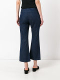 lace front cropped jeans