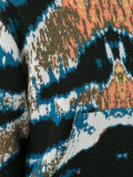 printed hooded top