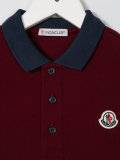 contrast collar polo shirt