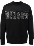 studded logo sweatshirt