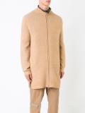 long zipped cardigan
