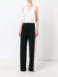 pleated panel trousers