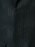 jacquard single breasted coat