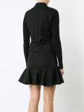 gathered detail shirt dress