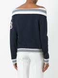 off-shoulder sweatshirt