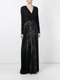 pleated wrap dress