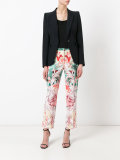 floral print cropped trousers