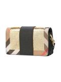 house check shoulder bag