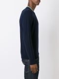 striped collar jumper