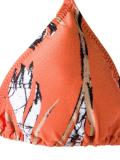printed triangle bikini set