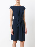draped front dress