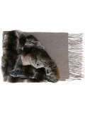variated rabbit fur scarf