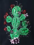 embellished cactus sweatshirt