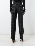 checked tailored trousers