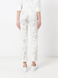 skinny, cropped trouser in alphabet print