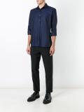 tonal micro print shirt