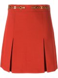 front slit A-line skirt