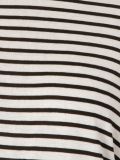 crew neck striped blouse