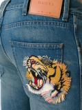 cropped slim-fit jeans