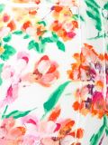 painted flower print jeans
