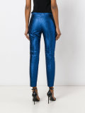 Metallic tailored trousers