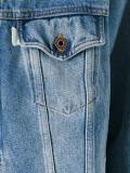 'Diagonal Spray' denim jacket