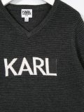 ‘Karl’V领毛衣