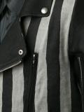 striped biker jacket 