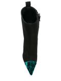 crushed velvet ankle boots