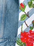 roses embroidery denim jacket