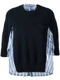stripe panel jumper 