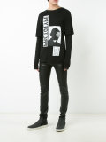 printed layered longsleeved T-shirt