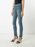 embroidered 'Hoxton' jeans