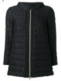 zipped padded jacket