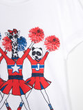 cheerleader print T-shirt 