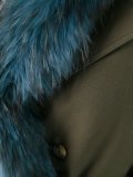 fur trimmed military coat 
