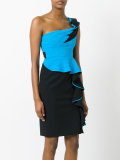ruffled one-shoulder dress