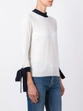 tie knot cuffs jumper 
